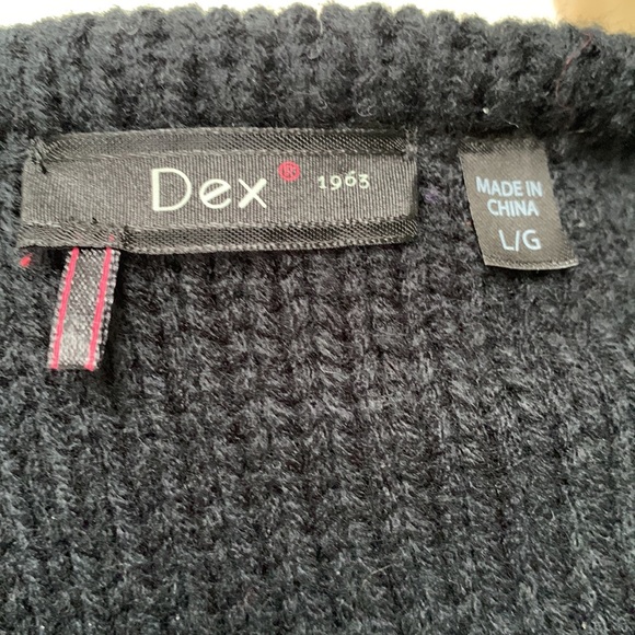 DEX open cardigan eyelash knit 3/4 sleeve soft - Picture 6 of 10